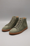 Alone Green Suede Men Leather Shoes