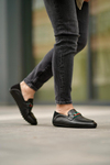 Dark Black Men Leather Shoes
