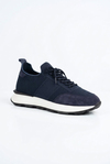 Delta Lacivert Mavi Triko & Hakiki Deri Sneaker