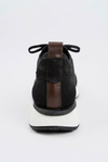Delta Siyah-Kahve Triko & Hakiki Deri Sneaker