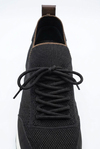 Delta Siyah-Kahve Triko & Hakiki Deri Sneaker