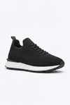 Delta Siyah-Kahve Triko & Hakiki Deri Sneaker