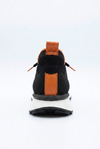 Delta Siyah-Turuncu Triko & Hakiki Deri Sneaker