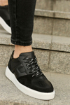 Gain Black Men Leather Shoes