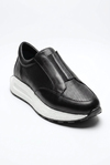 Hunter Hakiki Deri Siyah Erkek Sneaker