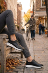 Hunter Hakiki Deri Siyah Erkek Sneaker