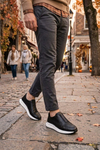 Hunter Hakiki Deri Siyah Erkek Sneaker