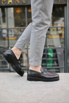Morgan Black Men Leather Shoes