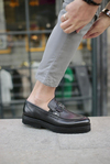 Morgan Black Men Leather Shoes