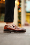 Morgan Tan Color Men Leather Shoes