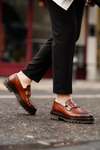 Morgan Tan Color Men Leather Shoes