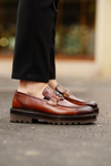 Morgan Tan Color Men Leather Shoes
