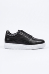 Pavlo Hakiki Deri Siyah Erkek Sneaker