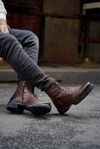Rims Brown Men Leather Shoes