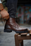 Rims Brown Men Leather Shoes