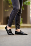 Timo Black Floater Men Leather Shoes