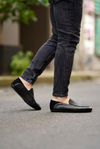 Timo Black Floater Men Leather Shoes
