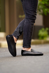 Timo Black Floater Men Leather Shoes