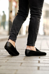 Timo Black Suede Men Leather Shoes