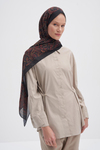 Bloom Dark Nilla Pamuklu Şal