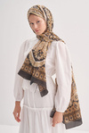 Desert Kahve Comfy İpek Şal
