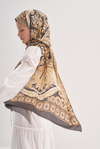 Desert Kahve Comfy İpek Şal