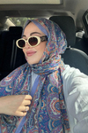 Ebrar'ın Tercihi Harmony Lila Comfy İpek Şal