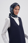 Emera İndigo Mulbary İpek Eşarp