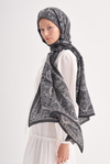 Ethnich Siyah Comfy İpek Şal