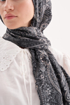 Ethnich Siyah Comfy İpek Şal