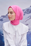 Fasone Modal Jakar Şal Koyu Pembe