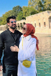 Feyza Hakyemez'in Tercihi Kazayağı Jakar İtalyan İpekli Şal Kiremit