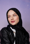 Kazayağı Jakar İpekli Şal Siyah