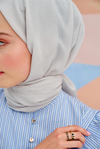 Lien Örme Şal Gümüş