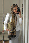 Merve'nin Tercihi Desert Kahve Comfy İpek Şal