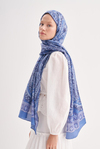 Night İndigo Comfy İpek Şal