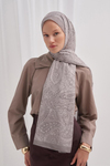 Nilla Pamuklu Şal Mist Açık Gri