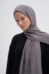 Organik  Kırışık  Şal Küllü Gri