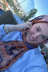 Rana Nisa'nın Tercihi Sunset Blaze Turuncu Comfy İpek Şal