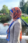 Şeyma Albayrak'ın Tercihi Sunset Blaze Turuncu Comfy İpek Şal