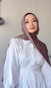 Şüheda'nın Tercihi Şantuk Çift Taraflı İpekli Şal Soft Kahve