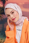 Twill Eşarp Dalga Desen Vizon