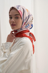 Twill Eşarp Hera Çiçekli
