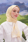 Violet Sarı Twill Şal 