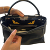 Fendi Peekaboo Soft Siyah Çanta