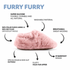 HopfrögFurry Furry Barefoot Patik Pembe Kürk