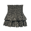 Isabel Etoile Marant Siyah Desenli Katlı Mini Etek - 36