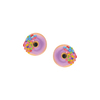 Tres Jolie Lollie Donut Klips Küpe Purple