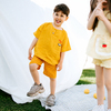 Kiraz Kids Morning Club Yumurta Nakış Detaylı Müslin Set Sarı