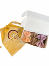 3'LÜ FİYONK LASTİK SET - MOR/KAHVE/SOMON